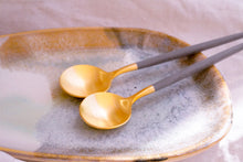 Load image into Gallery viewer, Golden Spoon in White &amp; Mat Gold