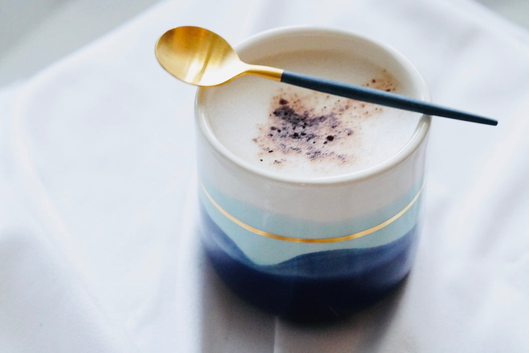 2ER-SET - GRANDE CAPPUCCINO CUP, 280 ML - MINT & SEA BLUE