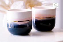 Laden Sie das Bild in den Galerie-Viewer, 1 x Single Latte 4.0 dl in Crema &amp; Midnight Blue