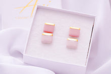 Load image into Gallery viewer, Square Earring in Blush