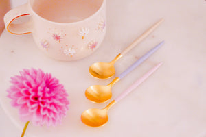 Golden Spoon Matt Gold & Lilac