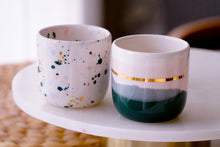 Load image into Gallery viewer, &quot;Landscape Cups&quot; 2er-Set in Emerald Sparke