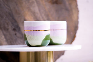 "Landscape Cups" 2er-Set in diversen Grössen in Lilac Blush & Forest Greens