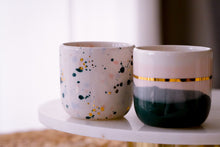 Load image into Gallery viewer, &quot;Landscape Cups&quot; 2er-Set in Emerald Sparke
