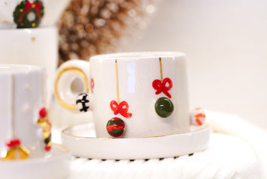 THE BLOOM *XMAS Edition* 2er-Set Espresso Cups, 1.5 dl mit Untersetzer