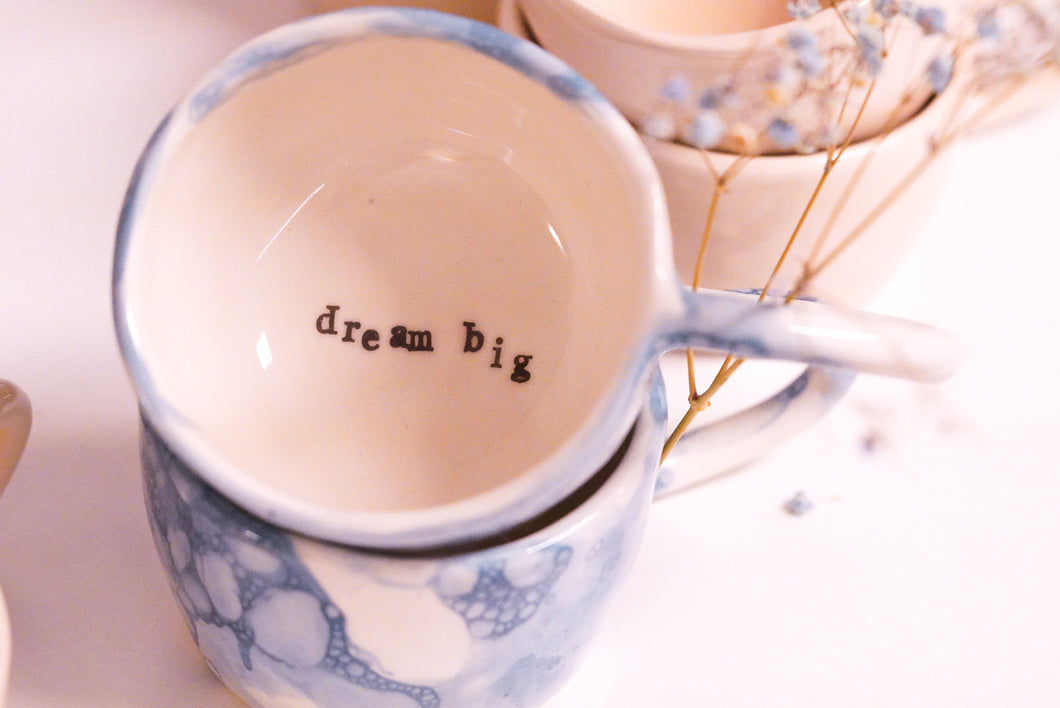 Pinch Cup - Ocean Bubbles - Cappuccino & Tea Cup, ca. 2.5 dl