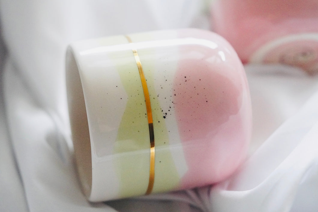 2ER-SET - GRANDE CAPPUCCINO CUP, 280 ML - BUBBLE GUM -