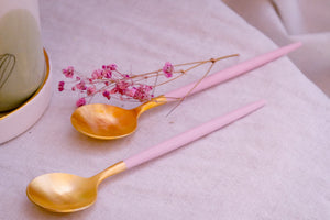 Golden Spoon in Pink & Mat Gold