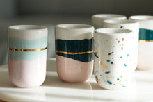 Load image into Gallery viewer, &quot; Landscape&quot; 3er-Set Espresso Cups, 80 ml - ✨ Emerald Harmony Collection