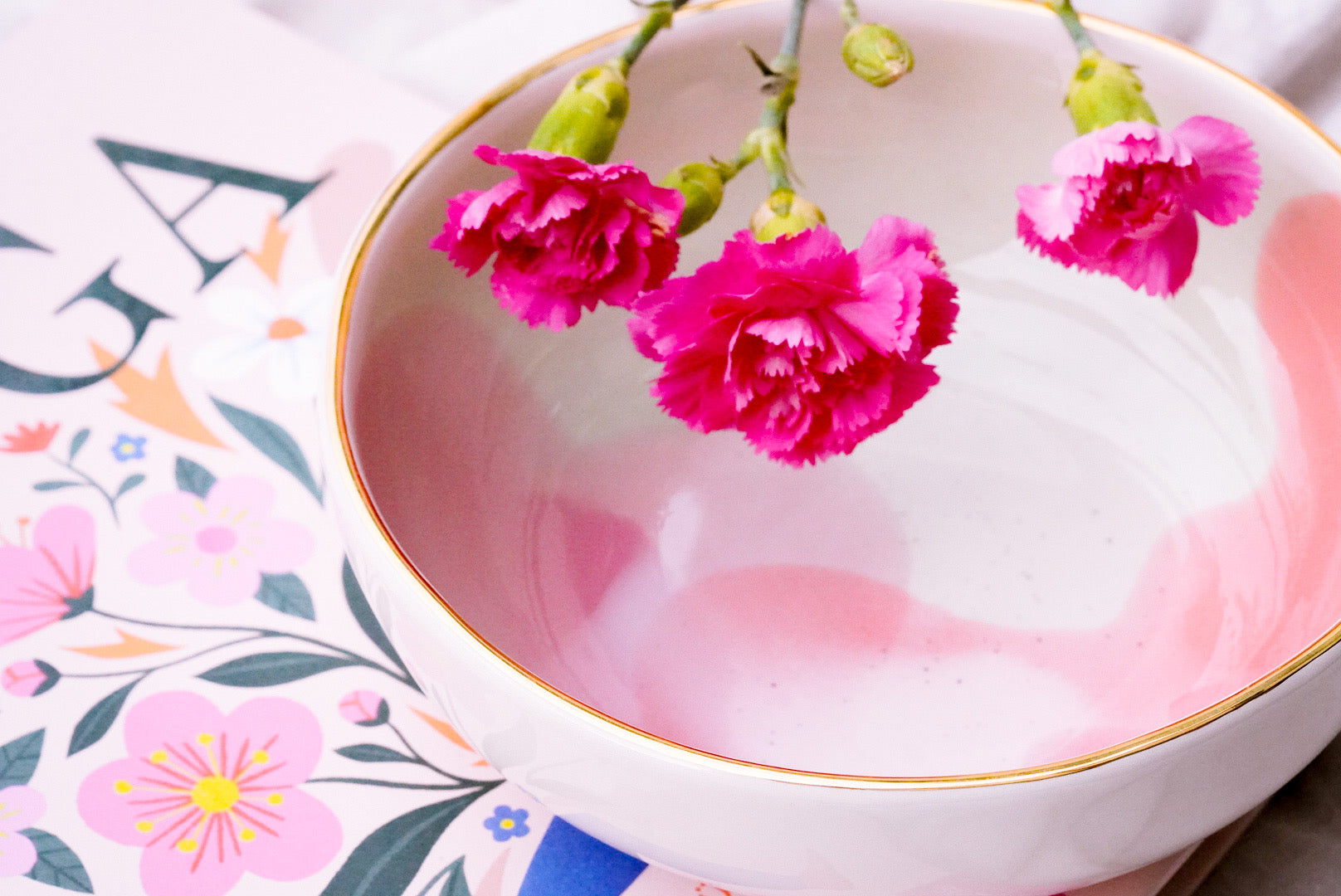 LIMITED EDITION - BOWL LANDSCAPE🥣🌿 - Mint & Peach Rosé