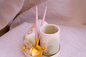 Golden Spoon in Pink & Mat Gold