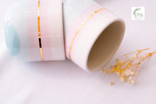 Laden Sie das Bild in den Galerie-Viewer, "Landscape" Latte Cup, 4.0 dl in Light Blue &amp; Blush