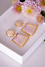 Load image into Gallery viewer, Two-Pieces Earrings Soft Yellow &amp; Blush Pink