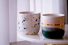 Load image into Gallery viewer, &quot;Landscape Cups&quot; 2er-Set in Emerald Sparke