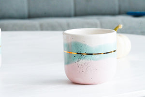 "Landscape Cups" 2er-Set in diversen Grössen in Mint & Blush
