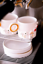 Laden Sie das Bild in den Galerie-Viewer, THE BLOOM 2er-Set Espresso Cups, ♥️ 1.5 dl mit Untersetzer