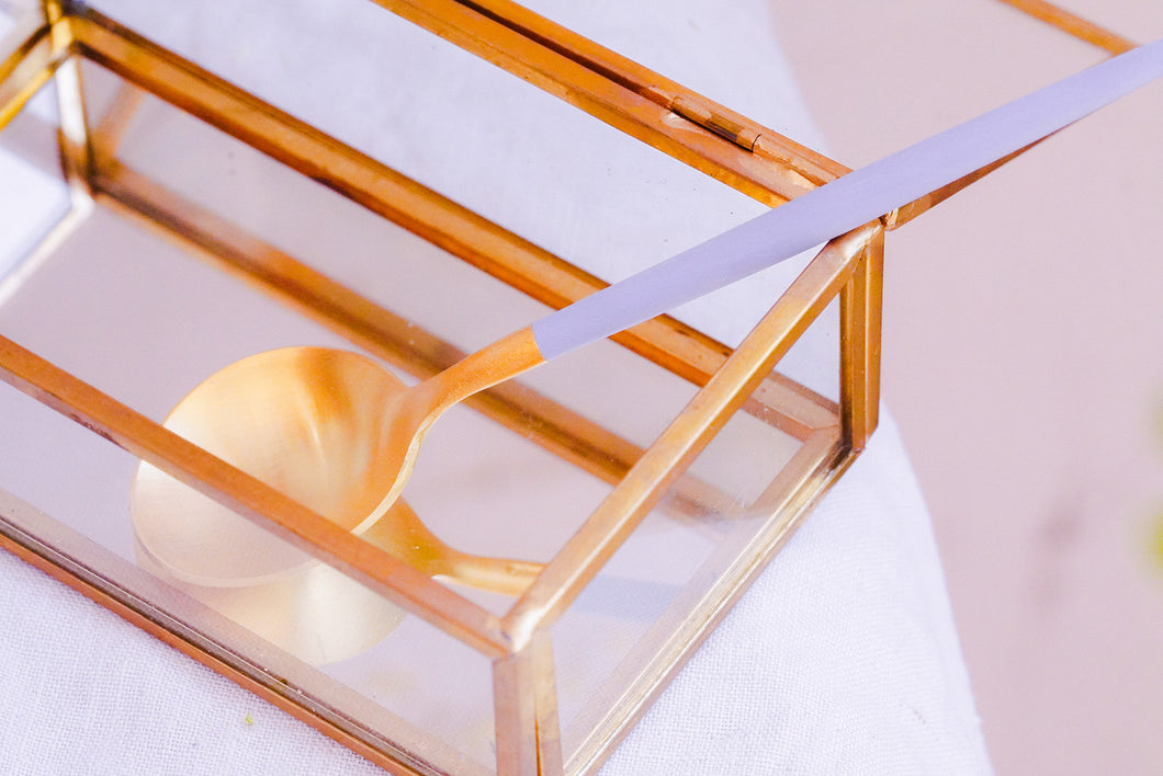 Golden Spoon Matt Gold & Lilac
