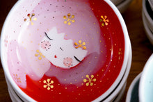 Laden Sie das Bild in den Galerie-Viewer, &quot;SWEETHEART&quot; ♡︎ BOWL Terra Red with Golden leaves
