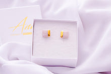 Load image into Gallery viewer, Square Earring in Blush
