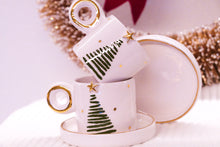 Load image into Gallery viewer, THE BLOOM *XMAS Edition* 2er-Set Espresso Cups, 1.5 dl mit Untersetzer