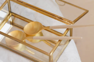 Golden Spoon in Beige & Mat Gold