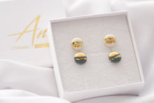 Load image into Gallery viewer, Mini Circle Earrings Olive