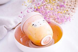 Sweetheart "Sip n' Go" Cup, 2.5 dl in soft Pink & Yellow