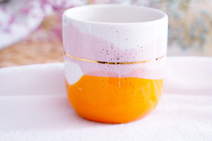 "Landscape" Latte Cup, 4.0 dl in Juicy orange & pink