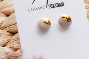 Mini Basic - Circles in Blush with Golden Linings