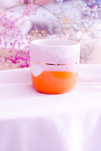 "Landscape" Latte Cup, 4.0 dl in Juicy orange & pink