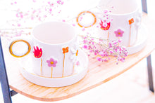 Load image into Gallery viewer, BLOOM set of 2 espresso cups, 0.8 dl (with saucer / incl. saucers)
