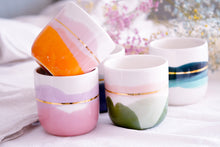 Load image into Gallery viewer, &quot;Landscape&quot; Latte Cup, 4.0 dl in Juicy orange &amp; pink
