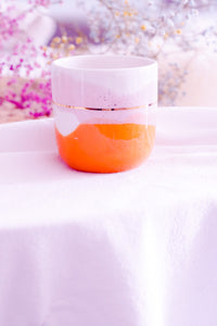 "Landscape" Latte Cup, 4.0 dl in Juicy orange & pink
