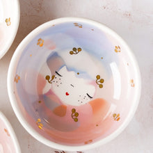 Load image into Gallery viewer, &quot;SWEETHEART&quot; BOWL Soft Blues &amp; Apricot Blush
