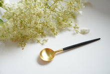Load image into Gallery viewer, Golden Spoon in Black &amp; Mat Gold - O I A  ceramics