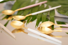 Laden Sie das Bild in den Galerie-Viewer, Golden Spoon in White &amp; Mat Gold