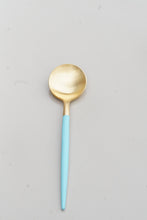 Load image into Gallery viewer, Golden Spoon Turquoise blue