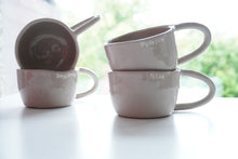 Load image into Gallery viewer, Pinch Cup - Warm Grey - Cappuccino &amp; Tea Cup, ca. 2.5 dl - O I A  ceramics