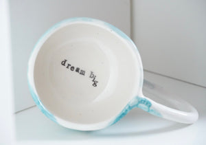 Pinch Cup - Ocean Bubbles - Cappuccino & Tea Cup, ca. 2.5 dl - O I A  ceramics