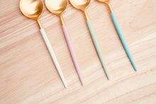 Load image into Gallery viewer, Golden Spoon Turquoise blue