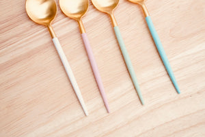 Golden Spoon Turquoise blue