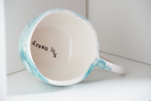 Pinch Cup - Ocean Bubbles - Cappuccino & Tea Cup, ca. 2.5 dl - O I A  ceramics