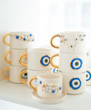 Laden Sie das Bild in den Galerie-Viewer, 2er-Set Cappuccino Cups, 2.0 dl with Eyes Tree