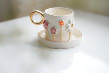 Laden Sie das Bild in den Galerie-Viewer, THE BLOOM 2er-Set Espresso Cups, 1.5 dl mit Untersetzer