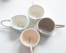 Load image into Gallery viewer, Pinch Cup - Ocean Bubbles - Cappuccino &amp; Tea Cup, ca. 2.5 dl - O I A  ceramics