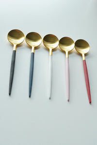 Golden Spoon in Red & Mat Gold - O I A  ceramics